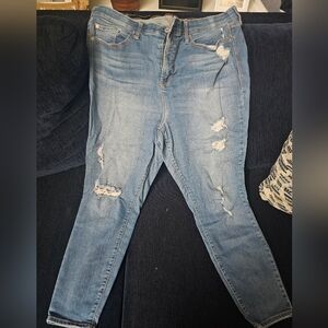 Sky high skinny jeans